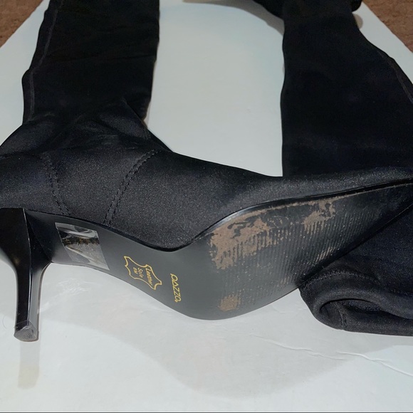 Pazzo Over the Knee pointy toe Fabric Boots ๐ค - Picture 9 of 14